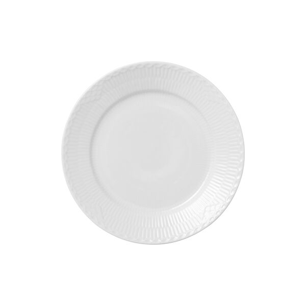 Hvit Halvblonde tallerken Ø 22 cm, Royal Copenhagen